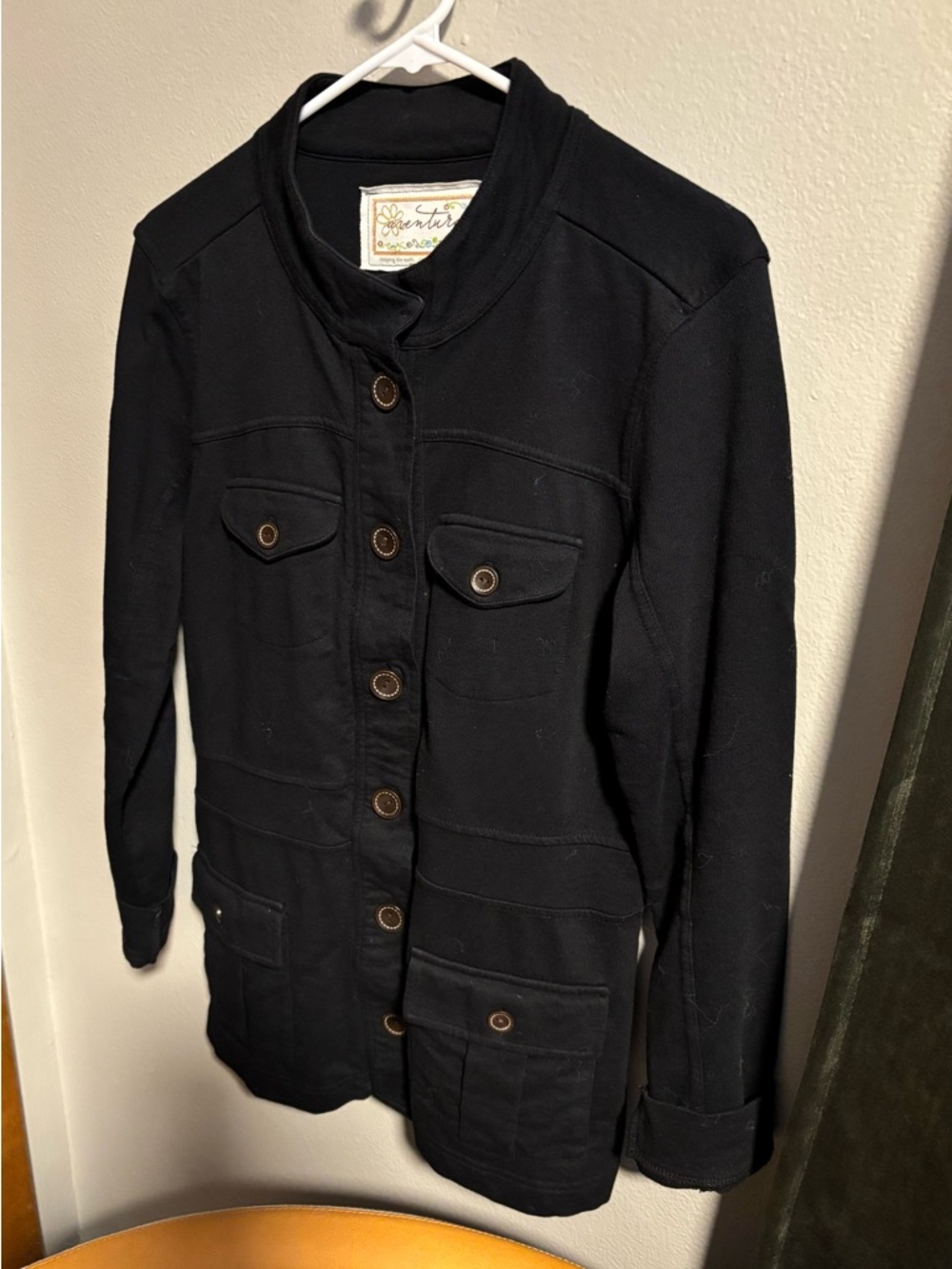 Aventura Black Button-Front Utility Jacket